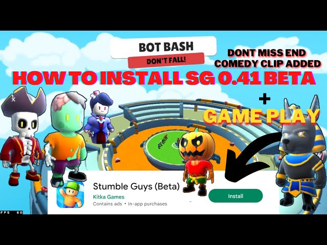 Não consigo sair da beta do stumble guys da empresa kitka games -  Comunidade Google Play