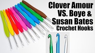 Clover Amour Crochet Hooks VS. Boye & Susan Bates - Product Review | Yay For Yarn
I used to use Boye aluminum crochet hooks, but my hands would quickly start cramping and aching after short crochet sessions. I then tried Susan Bates hooks, and that didnt help much. So I switched to Clover Amour crochet hooks, and they eliminated the pain in my hands while crocheting! I can now crochet comfortably and pain-free for hours.
Read more here:
http://yayforyarn.com/clover-amour-versus-boye-versus-susan-bates-crochet-hook-comparison-and-review/
Clover Amour Crochet Hooks:
https://amzn.to/2HUfHU8
See my favorite knitting and crochet tools and supplies here:
https://www.amazon.com/shop/yayforyarnbymgg
Disclaimer: The product links above are affiliate links. If you make a purchase through one of those links, I may receive a small commission.
SUBSCRIBE for more free patterns, tips, and tutorials!
Follow Yay For Yarn on the blog:
http://yayforyarn.com/
Follow Yay For Yarn on Facebook:
https://www.facebook.com/YayForYarnByMGG
Follow Yay For Yarn on Pinterest:
https://www.pinterest.com/YayForYarn/
Follow Yay For Yarn on Twitter:
https://twitter.com/YayForYarnByMGG
.....................................................................................................
Life of Riley by Kevin MacLeod is licensed under a Creative Commons Attribution license (https://creativecommons.org/licenses/by/4.0/)
Source: http://incompetech.com/music/royalty-free/index.html?isrc=USUAN1400054
Artist: http://incompetech.com/
....................................................................................................
00:00 Introduction
01:32 Hook Styles
04:39 Grip
06:38 Handles
07:12 Conclusion Clover Amour Crochet Hooks VS. Boye & Susan Bates - Product Review | Yay For Yarn