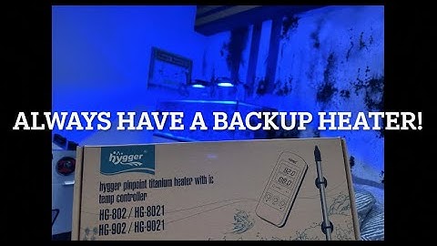 Installing The New Hygger 802 Aquarium Titanium Heater Controller (Always Have A Backup Heater)
