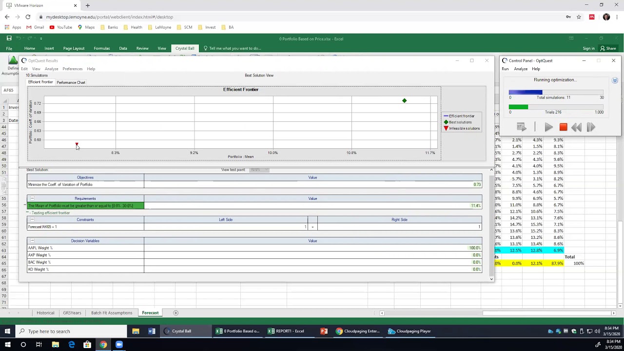 simple portfolio optimization with python - youtube... 9 Portfolio Optimization - YouTube