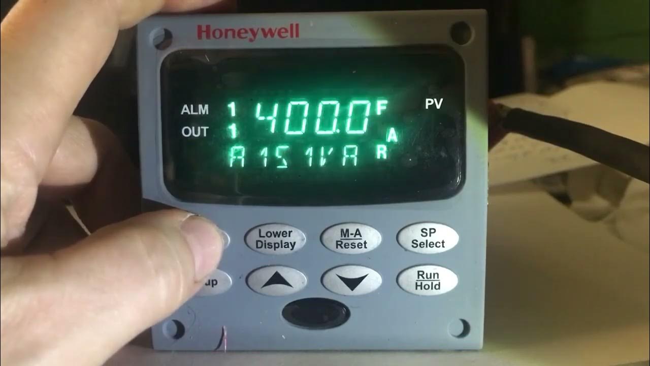 Honeywell UDC-2500 alarm programming - YouTube