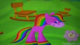 Rainbow Horse Closet Table Chair Sofa Glitch Lagging Pixelation Slowmotion