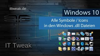 Windows 10 - Alle System Symbole / Icons aus den Windows .dll Dateien in der Übersicht | 4K