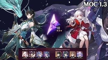 MoC 1.3 Stage 10 E0S1 Danheng Imbibitor Lunae & E1S0 Clara (First Clear)