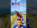 🚘CR7 vs Messi vs Mbappe vs Neymar vs Ronaldo Characters ⚽️#beamngdrive #simulator #shorts #football