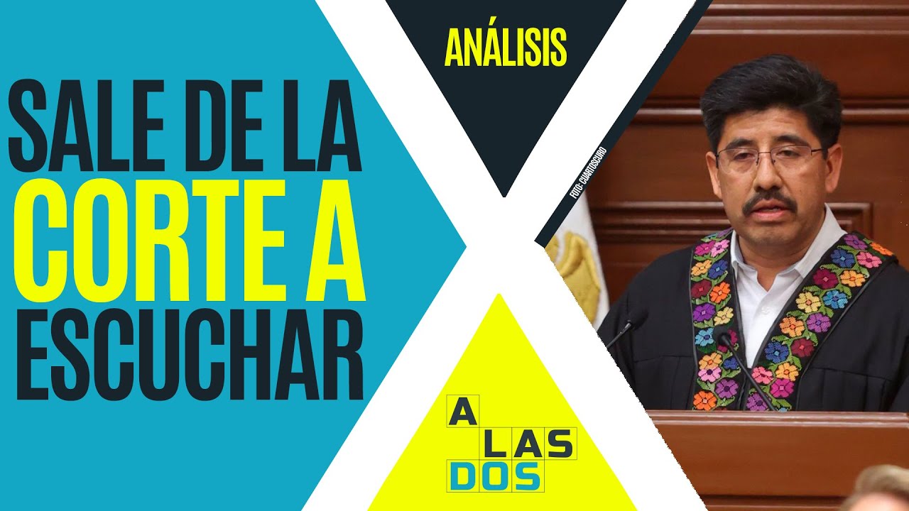 #Análisis ¬ Hugo Aguilar escucha a la gente fuera de la Corte, el Poder Judicial abre una rendija