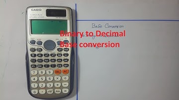 Binary to decimal base Conversion using calculator