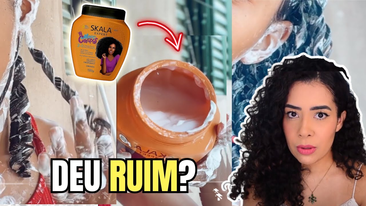 MUITO CREME NOS CACHOS ESTRAGOU O CABELO DELA? - REACT