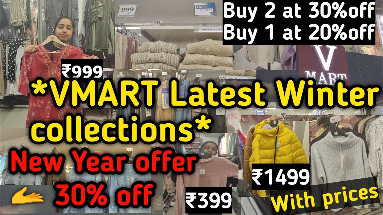 V-MART Latest Winter Collections||New Year offers 🫴 30% off||V-Mart Winter clothes 2025||V-MART 