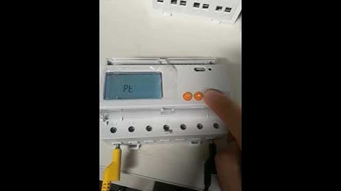 How to set current ratio of ACREL DTSD1352 3 phase energy meter