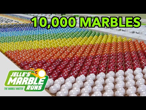 INSANE GRAVITRAX Marble Run with 10,000 Marbles!