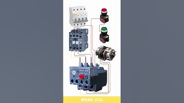 How to Use a Motor Protection Relay with MCB, Contactor & Motor in Automation.