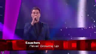 The Coaches - Never Growing Up  "The Semi Final" [THE VOICE KIDS]