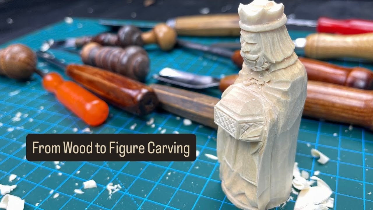 Wood Carving Tutorial, Step-by-Step Nativity Figurine.
