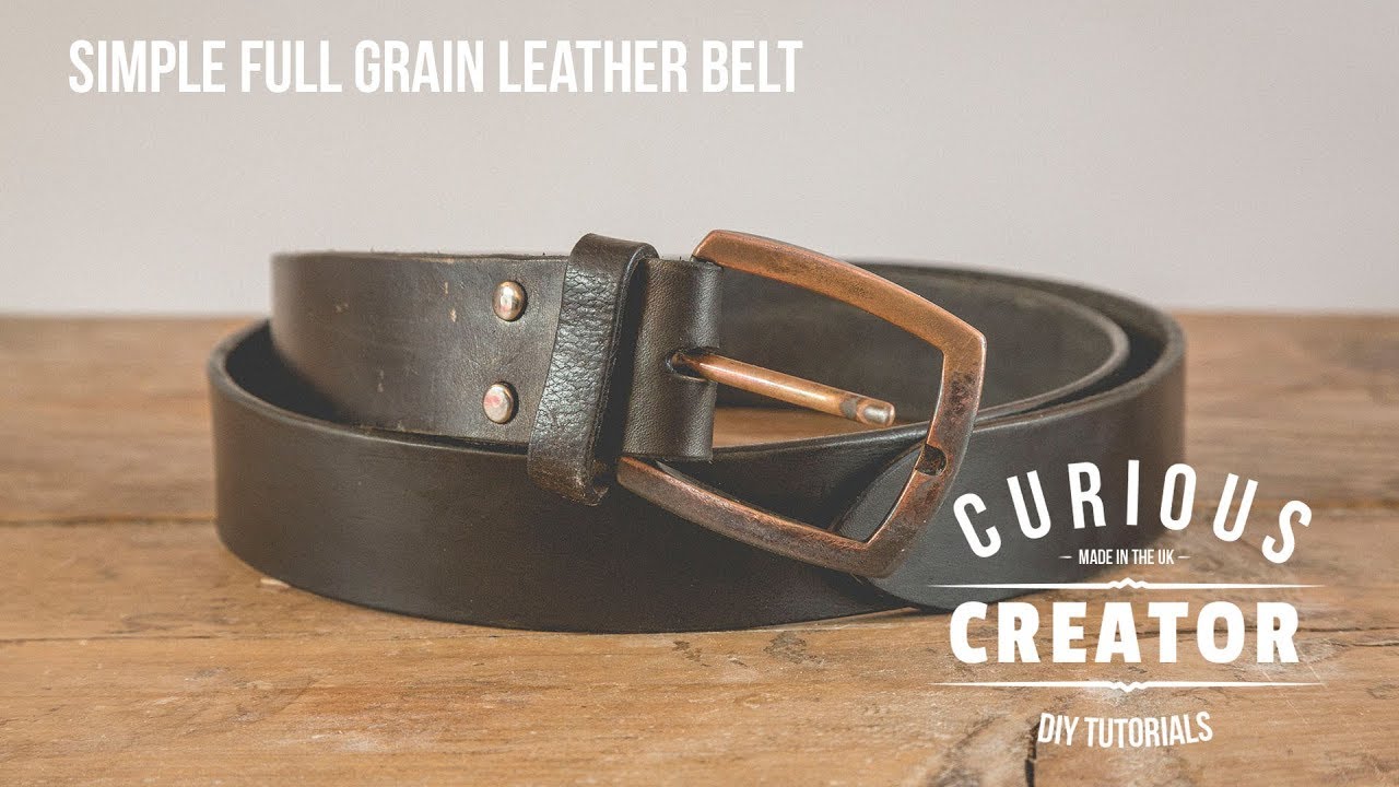 16 Full Grain Leather Belt DIY Curious Creator YouTube