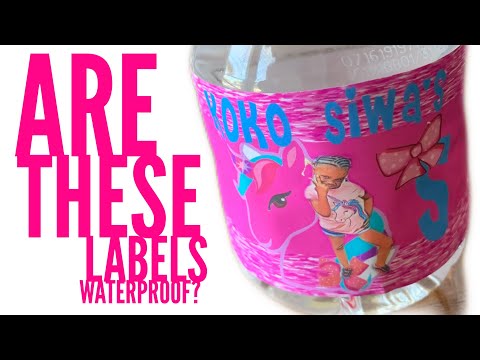 HOW TO DESIGN WATER BOTTLE LABELS: Are These labels Really Water proof?