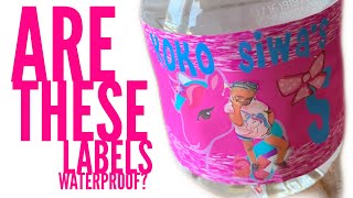 HOW TO DESIGN WATER BOTTLE LABELS: Are These labels Really Water proof?