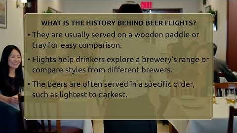 What Is The History Behind Beer Flights? - The Pint Guy