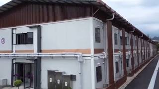 20ft flat pack container for students' dormitory building