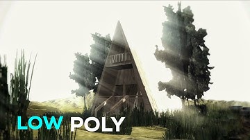 Creating A Low poly- Cabin Scene In Prisma 3D 2.1 | Timelapse