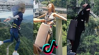 bungie jumping 蹦极 |Chinese tiktok| douyin