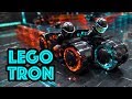 Custom LEGO Tron Scene (Grid, Light Cycle, Light Runner)