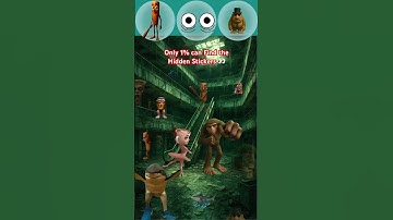 Only 1% can Find the Hidden Stickers 👀  #oddoneout #challenge #quiz