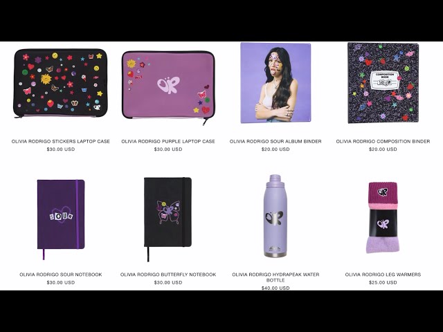 OLIVIA RODRIGO MERCH HAUL!!  I bought everything 