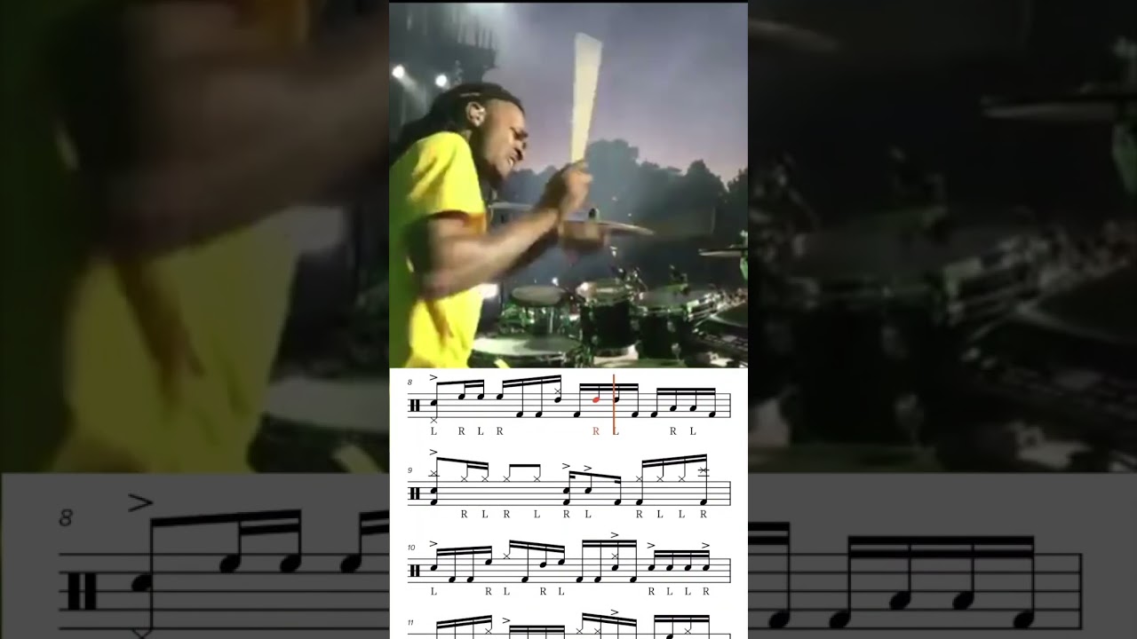 Devon Stixx Taylor Crazy Drum Solo Transcription⚡️ 