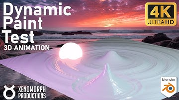 3D Animation: Dynamic Paint Test in Blender