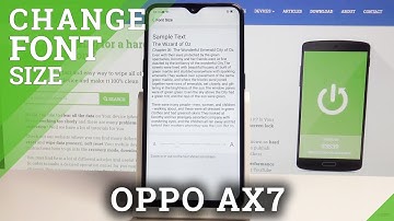 How to Change Font Size on OPPO AX7 - Set Up Display Settings