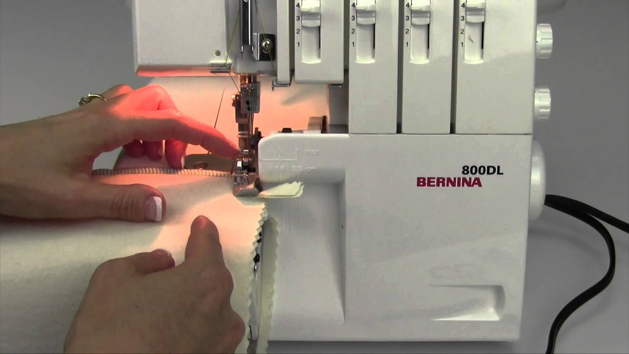 Bernina 800DL Serger 22 Turning Corners YouTube