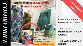 Cara mudah NAK buat baju kurung moden & kebaya kelepet