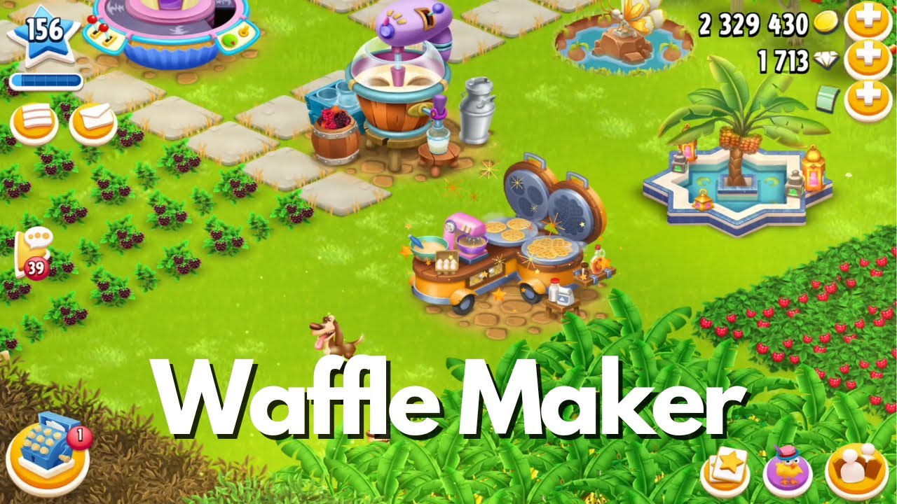 [Level 156] New Machine Waffle maker Hay Day gameplay 337 YouTube