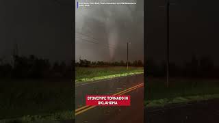 Stovepipe tornado in Oklahoma