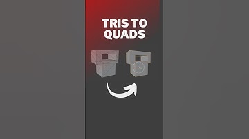 How to Convert Triangulates to Quads in Blender