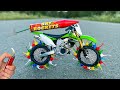 EXPERIMENT : Motocross Bike With Garlic Snappers Powered By Turbo Engine