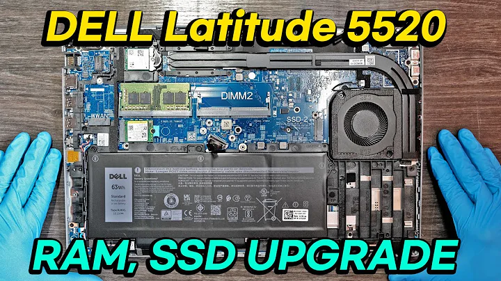 Dell Latitude 5520 Laptop Disassembly for RAM, SSD Upgrade