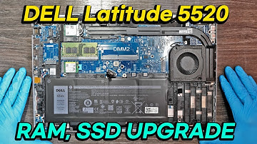 Dell Latitude 5520 Laptop Disassembly for RAM, SSD Upgrade