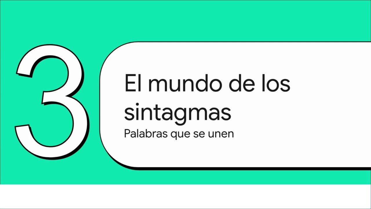 Lengua Castellana: Los Sintagmas