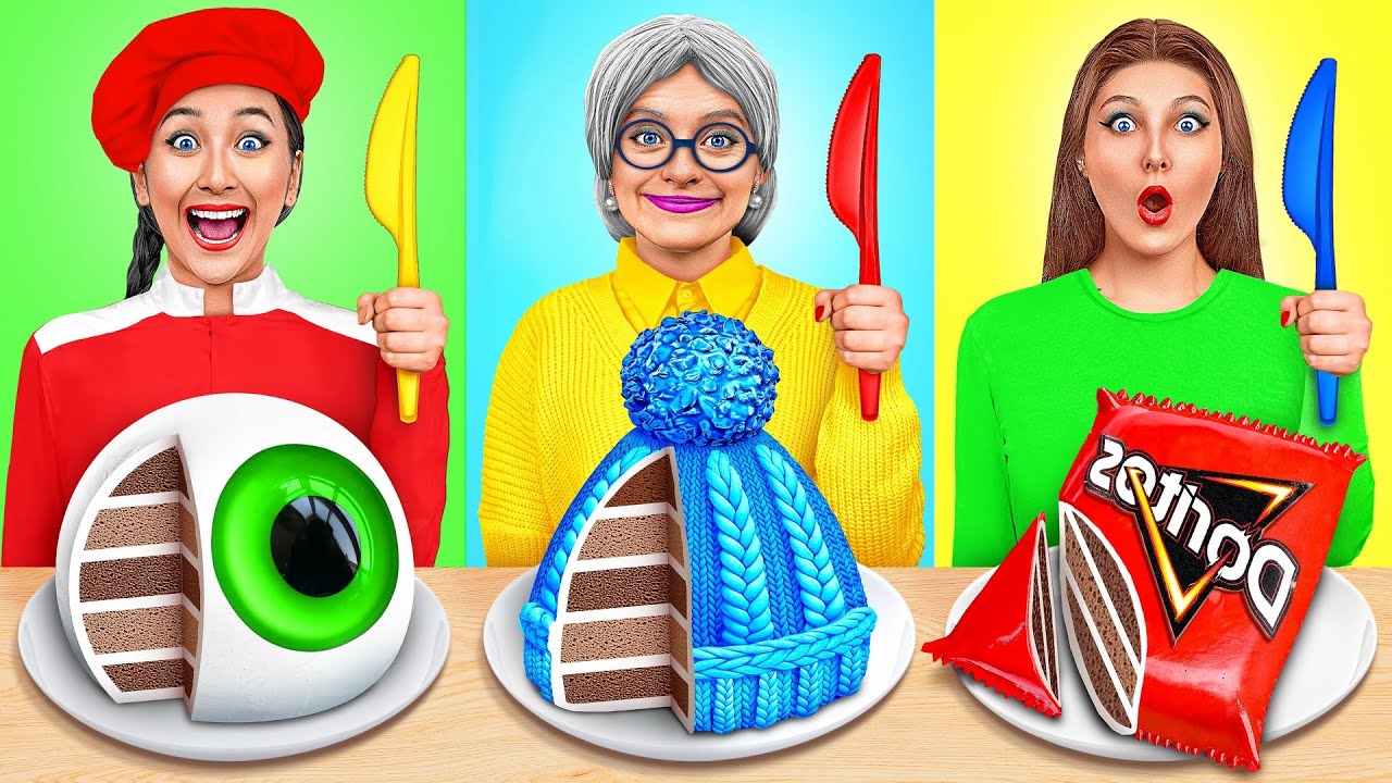 Εγώ εναντίον Γιαγιά Διακόσμηση Τούρτας Challenge | Αστείες Challenges Multi DO Smile