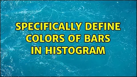 Specifically define colors of bars in histogram