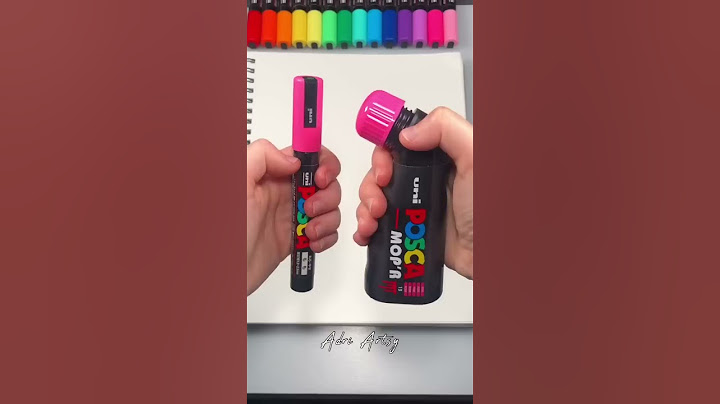 Activating my THICK Pink Posca Mop’r Marker! #shorts