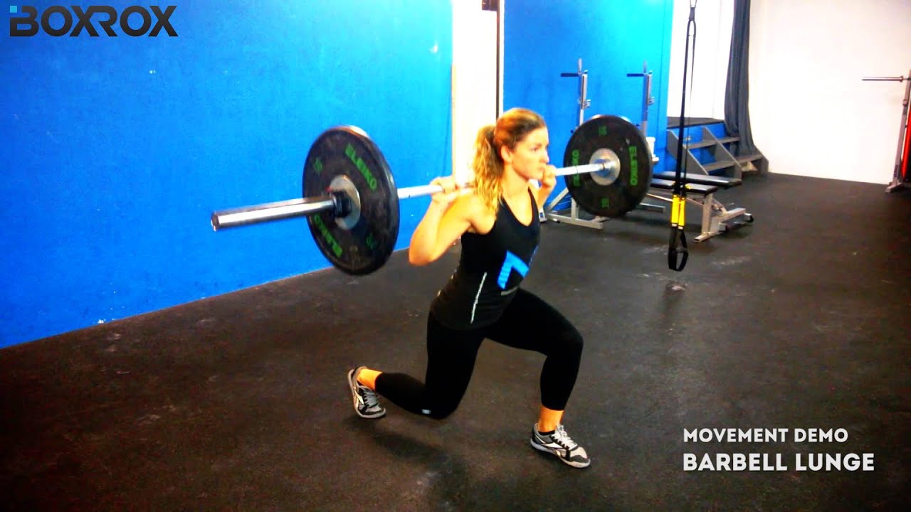 Movement Demo // Barbell Lunge - YouTube