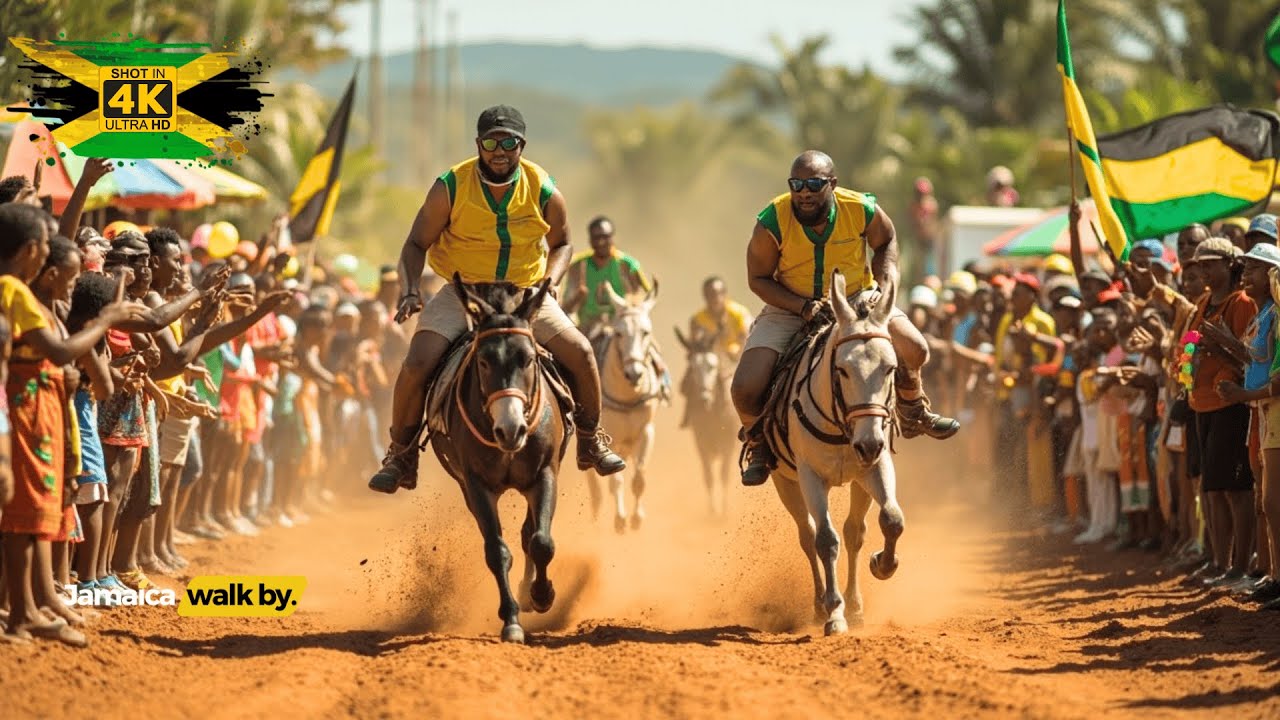 ✓🇯🇲 Donkey Carnival in Jamaica 2025 🐴 Full Walking Tour | Crofts Hill Clarendon