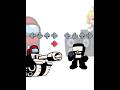 Imposter choice: Mini Crewmate Kills Tankman #shorts #viralvideo #fridaynightfunkin #amongus