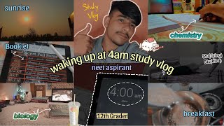 Lakshya Neet 2025 : study vlog 📚 woke up at 4:00AM 🌱 12th Grader Neet Aspirant 🔥 #boardexam 🧿