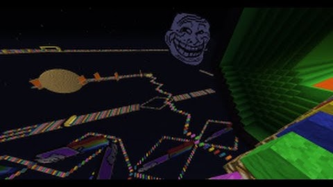 MINECRAFT Extreme Rainbow Road Parkour Part 1
