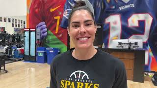 Kelsey Plum on sleeping in hyperbaric chamber to heal sprained ankle injury before Dallas Wings game