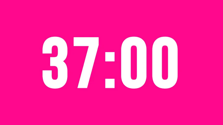 37 Minute Countdown Timer No Music With Alarm Clock At The End